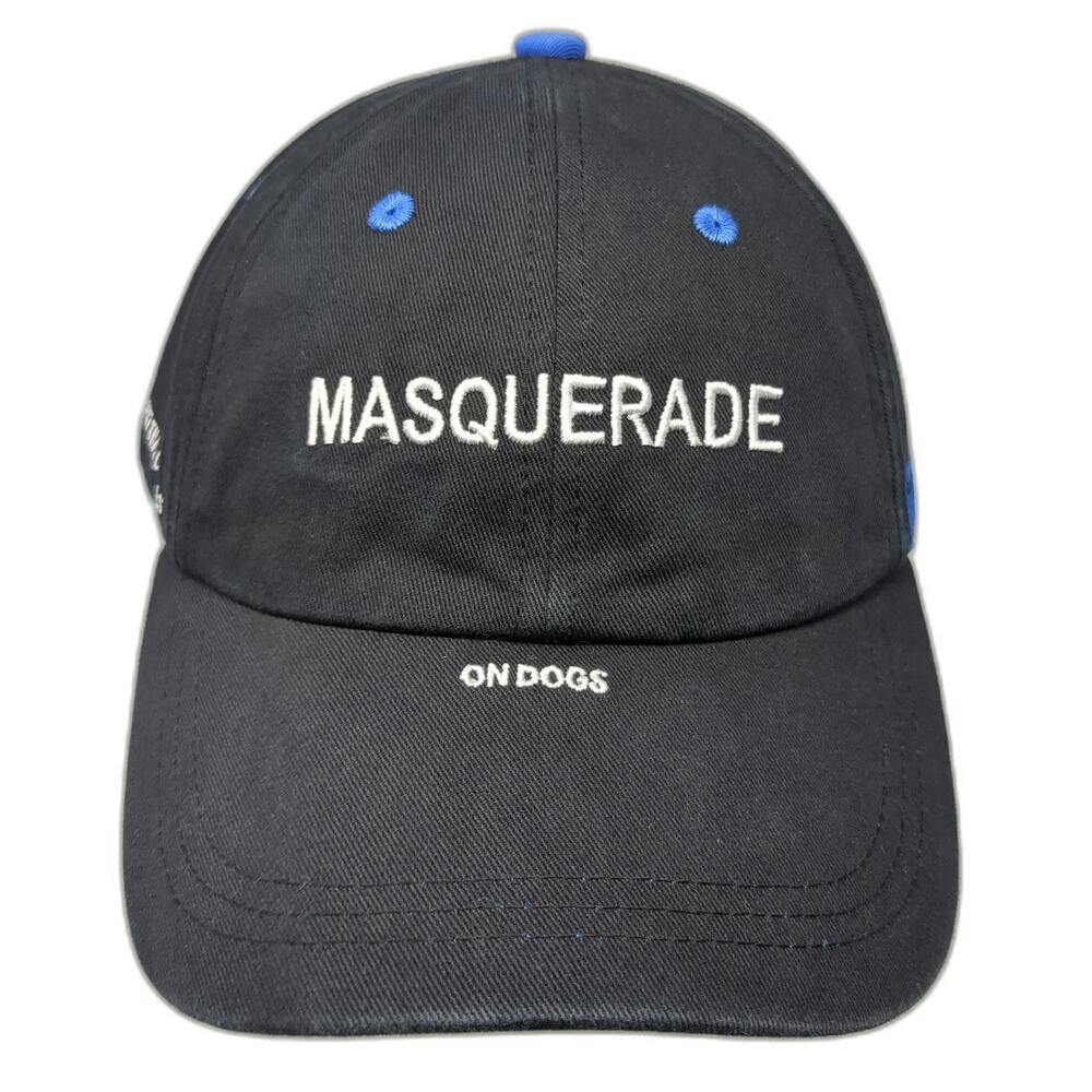 Masquerade Lance Rego Baseball Cap Black One Size Blue Underbrim Strapback Hat